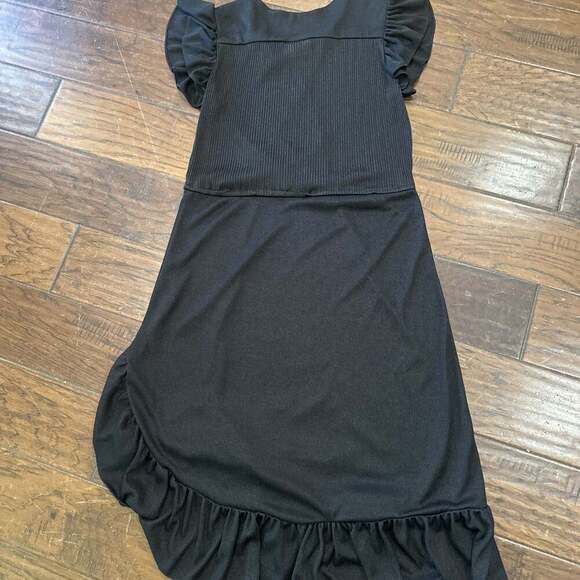 Vintage Leslie Fay Little Black Jackie O Dress - Picture 3 of 4